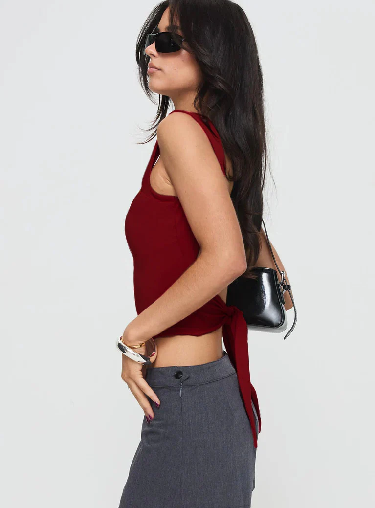 Babe Open Back Tie Top - Image 10