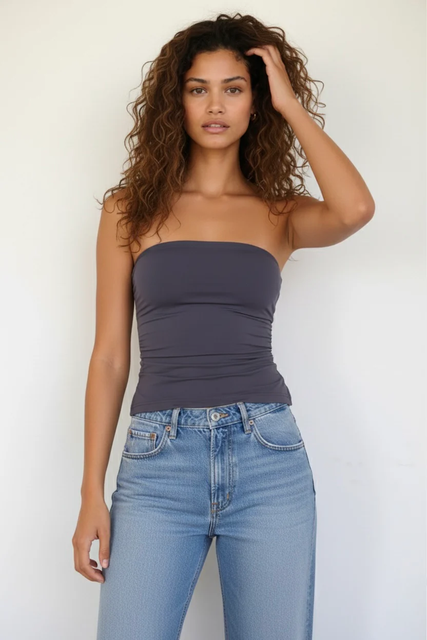 Basic Strapless Tube Top - Image 8
