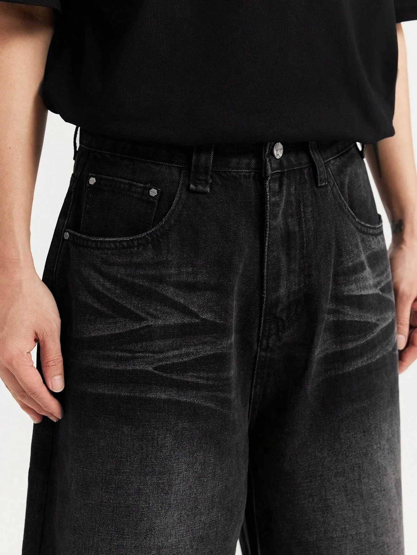 Black Shadow Drift Jorts - Image 4