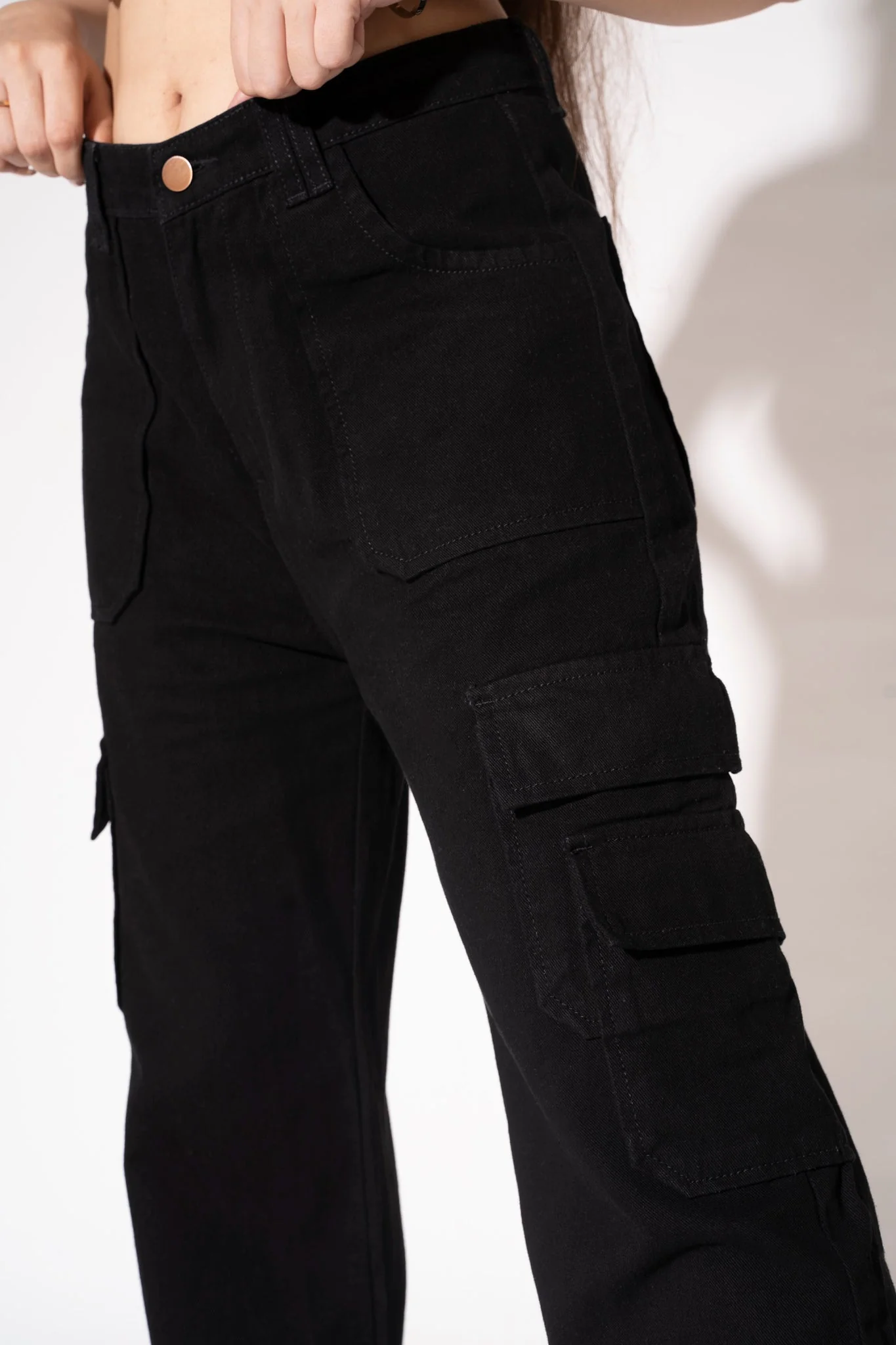 Boyfriend Cargo Wide Leg Denims - Image 14