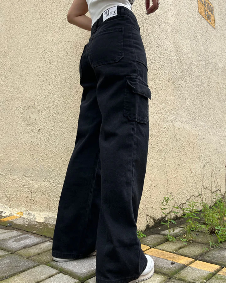 Boyfriend Cargo Wide Leg Denims - Image 16