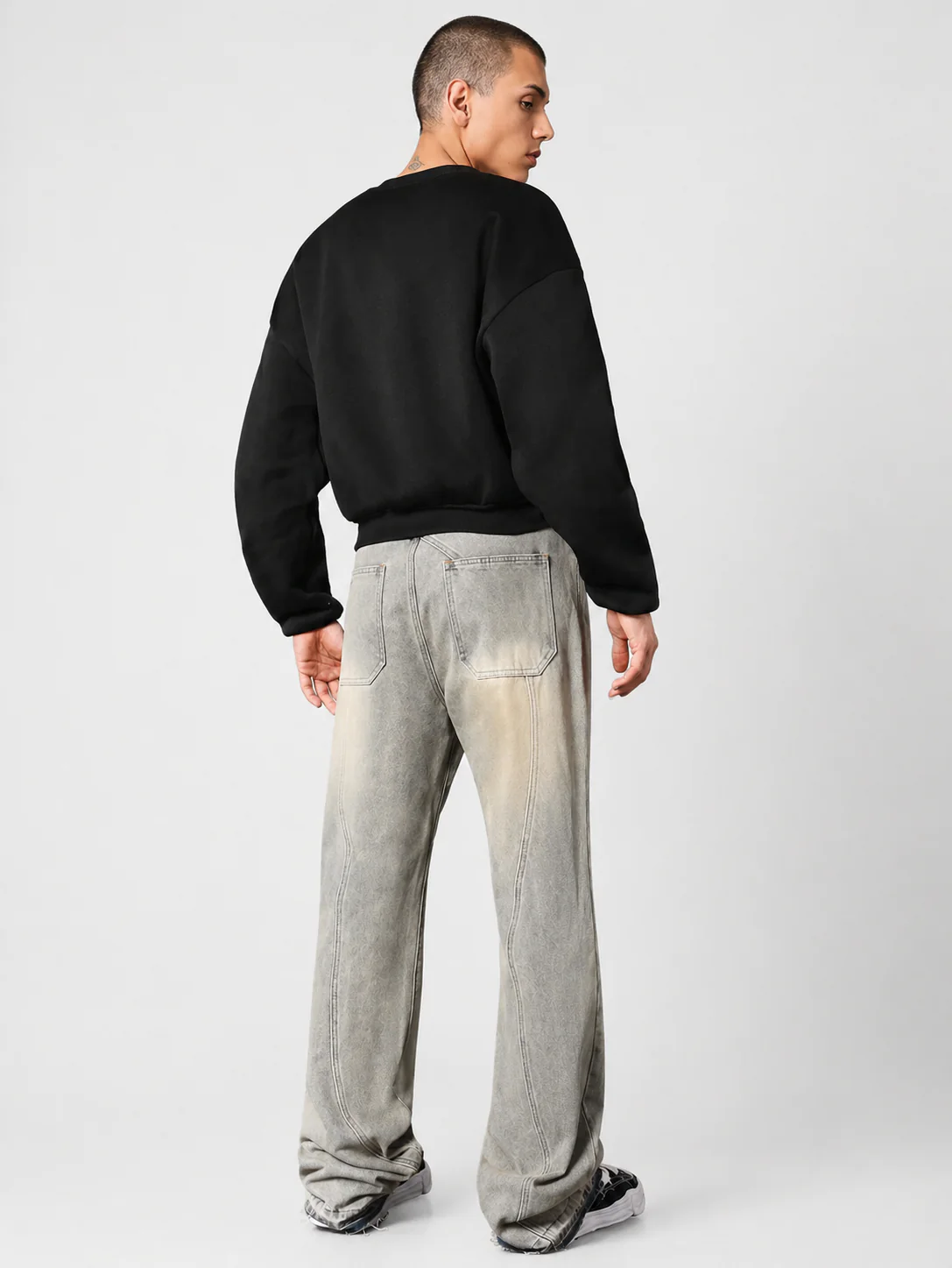 Deform Blue Straight A Line Jeans - Image 3