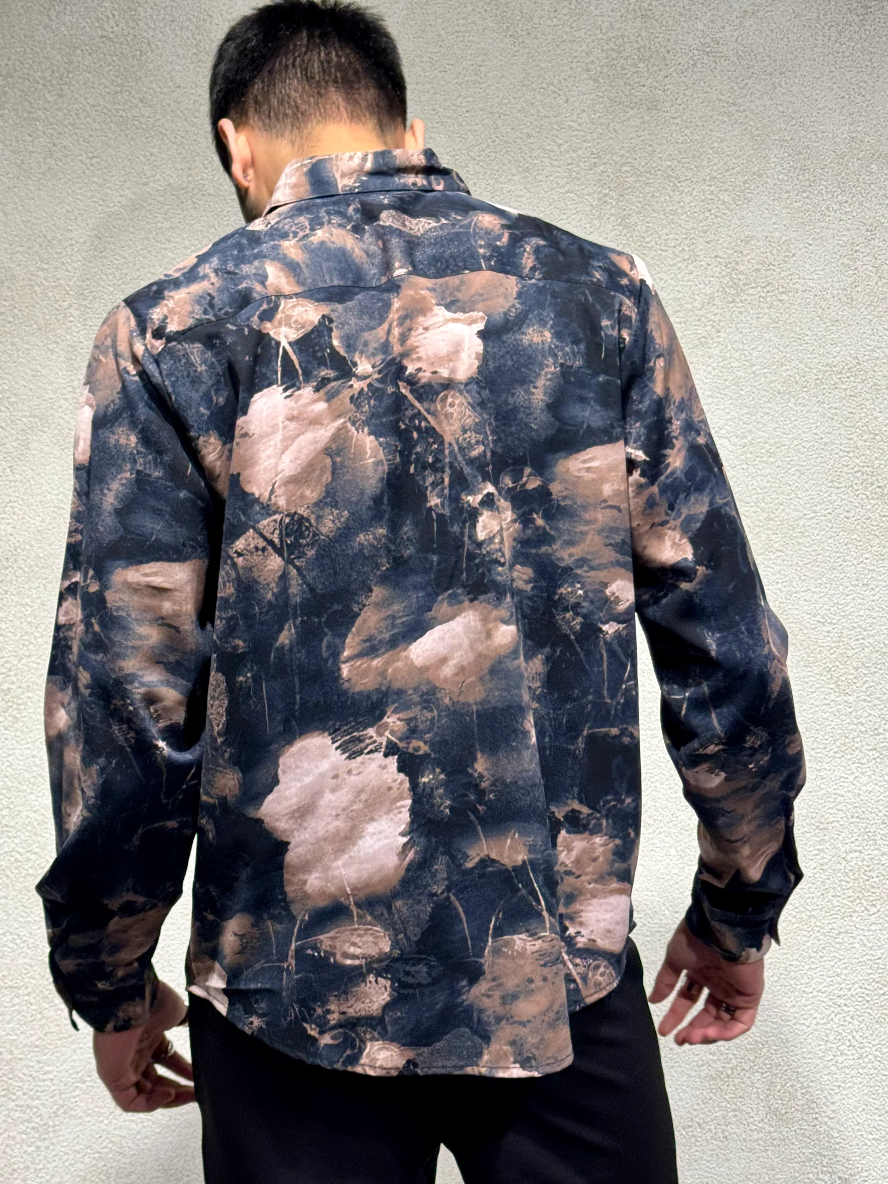 Earthbound Abstract Print Full Sleeves Shirt - Image 7