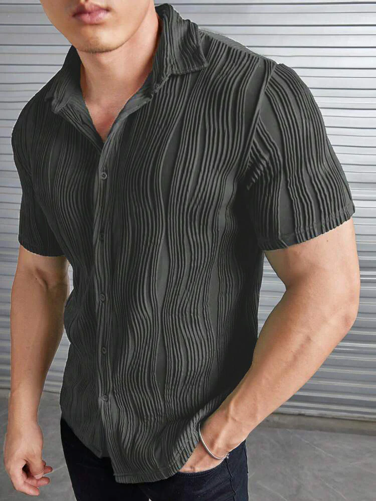 Fine Knit Slim Fit Shirt - Image 12