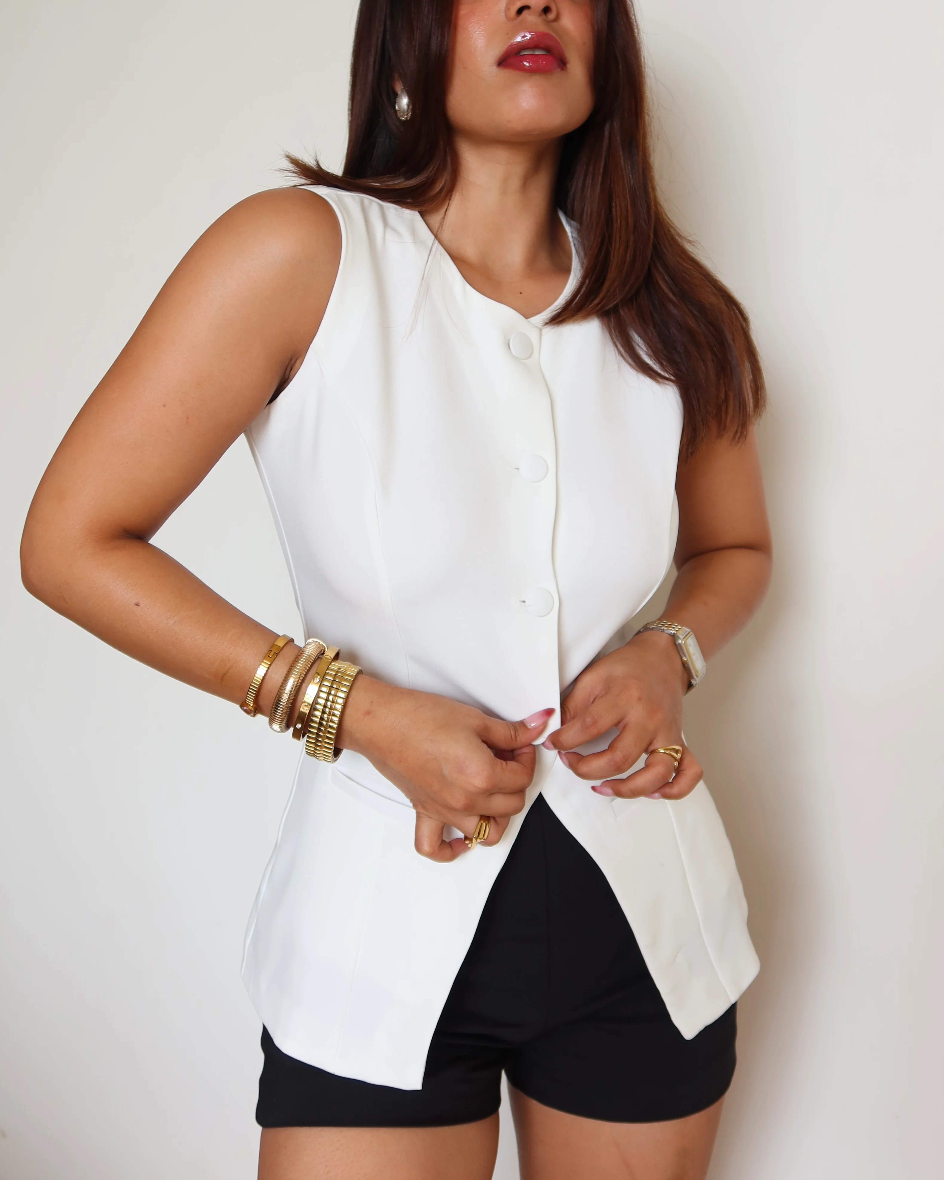 Fine Structure Vest Top - Image 3