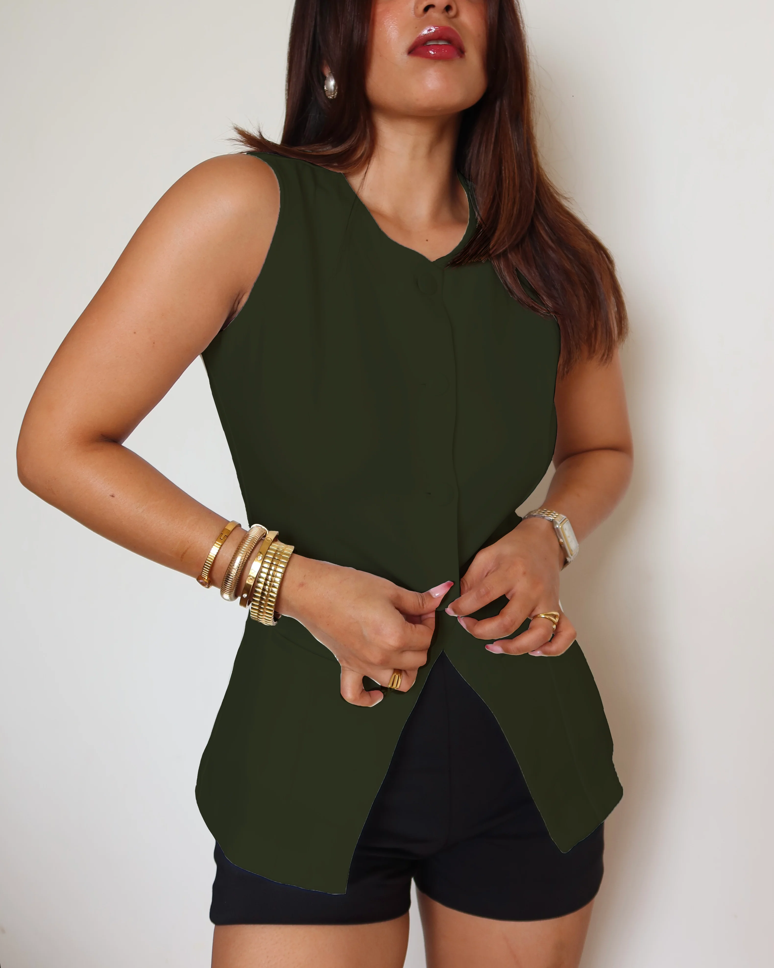 Fine Structure Vest Top - Image 6