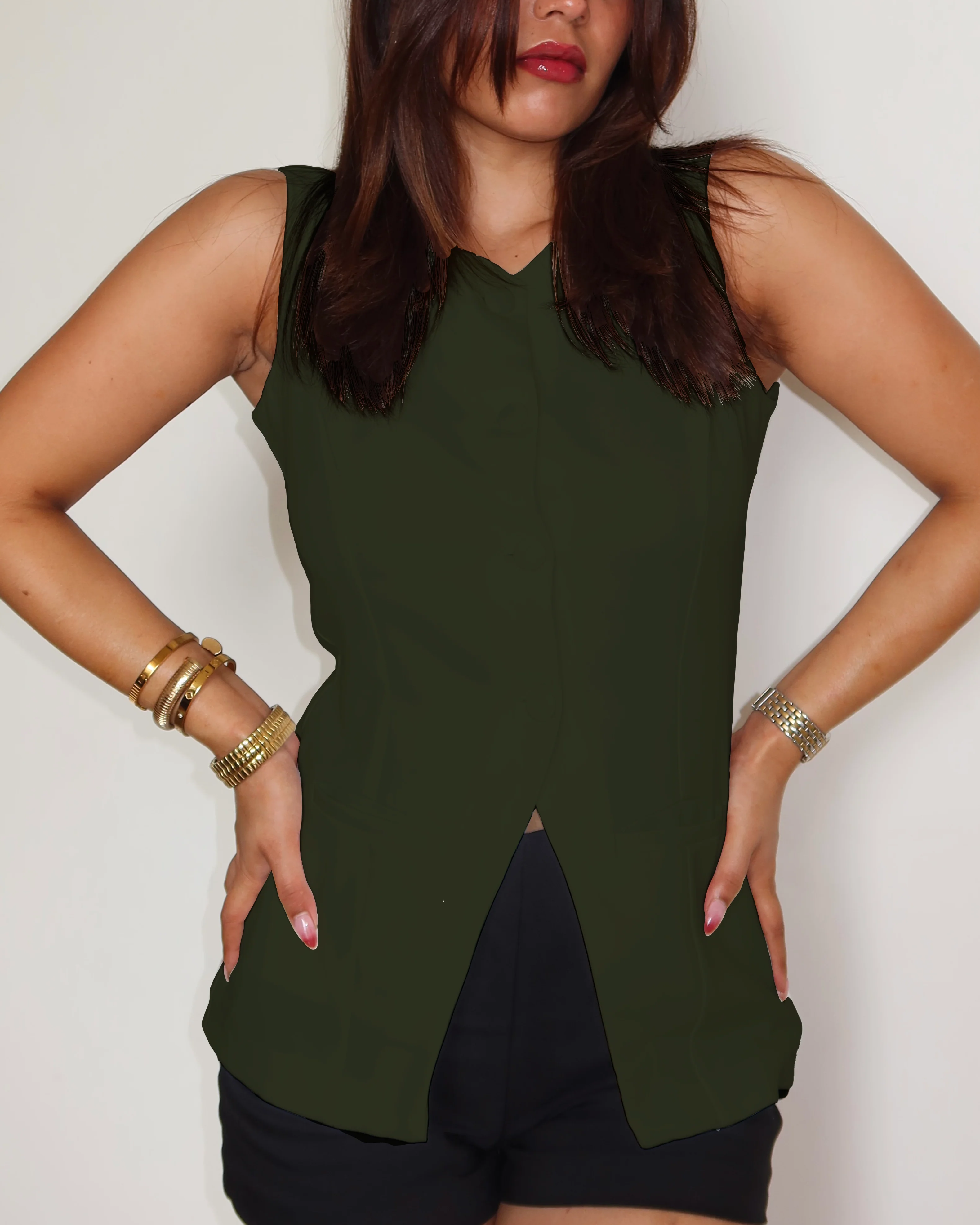 Fine Structure Vest Top - Image 7