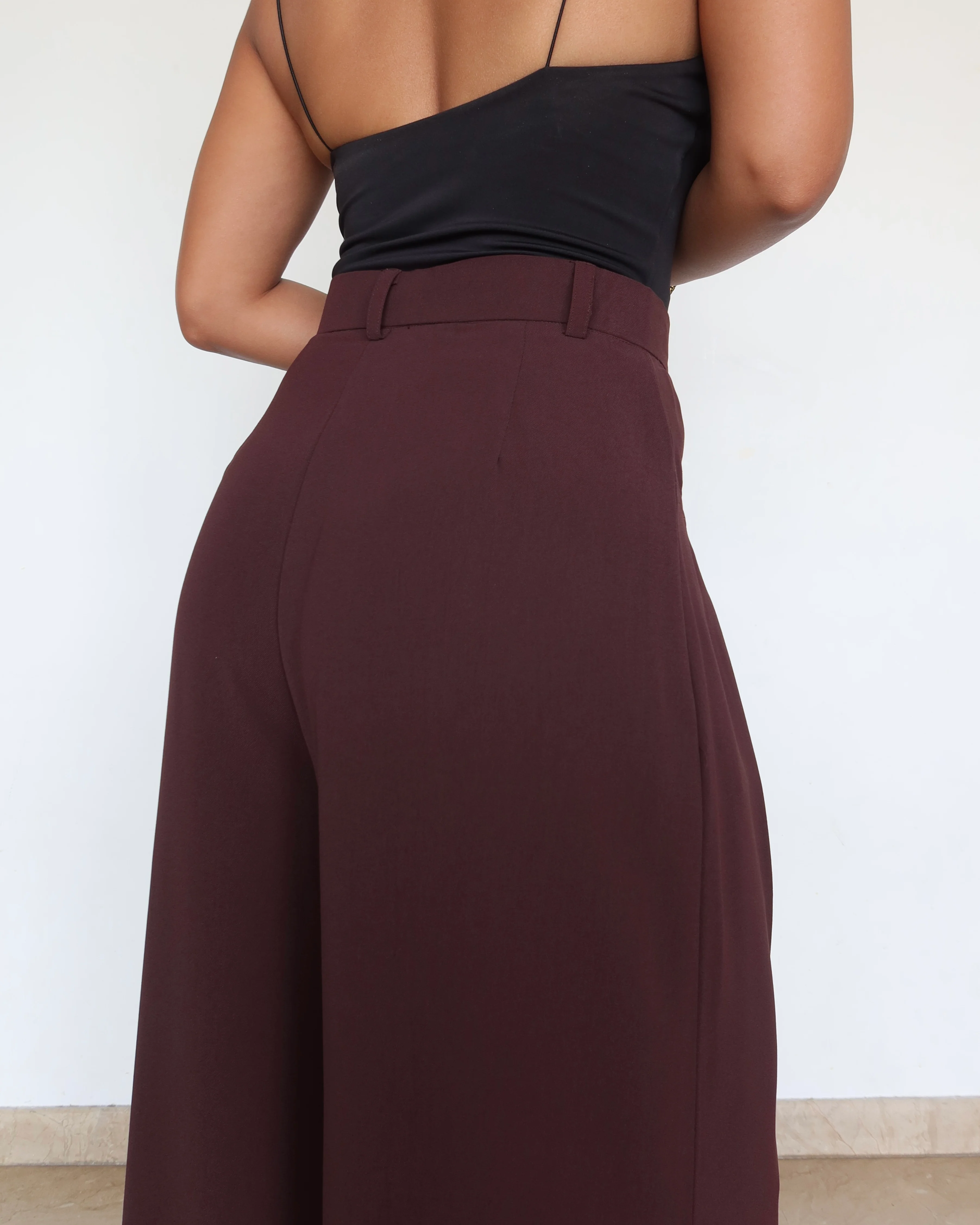 Front Pleat Formation Wide Pants - Image 4