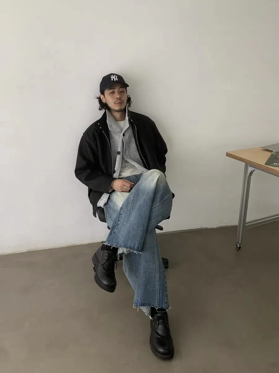 Heavy Collapse Edge Japan Baggy Jeans - Image 3