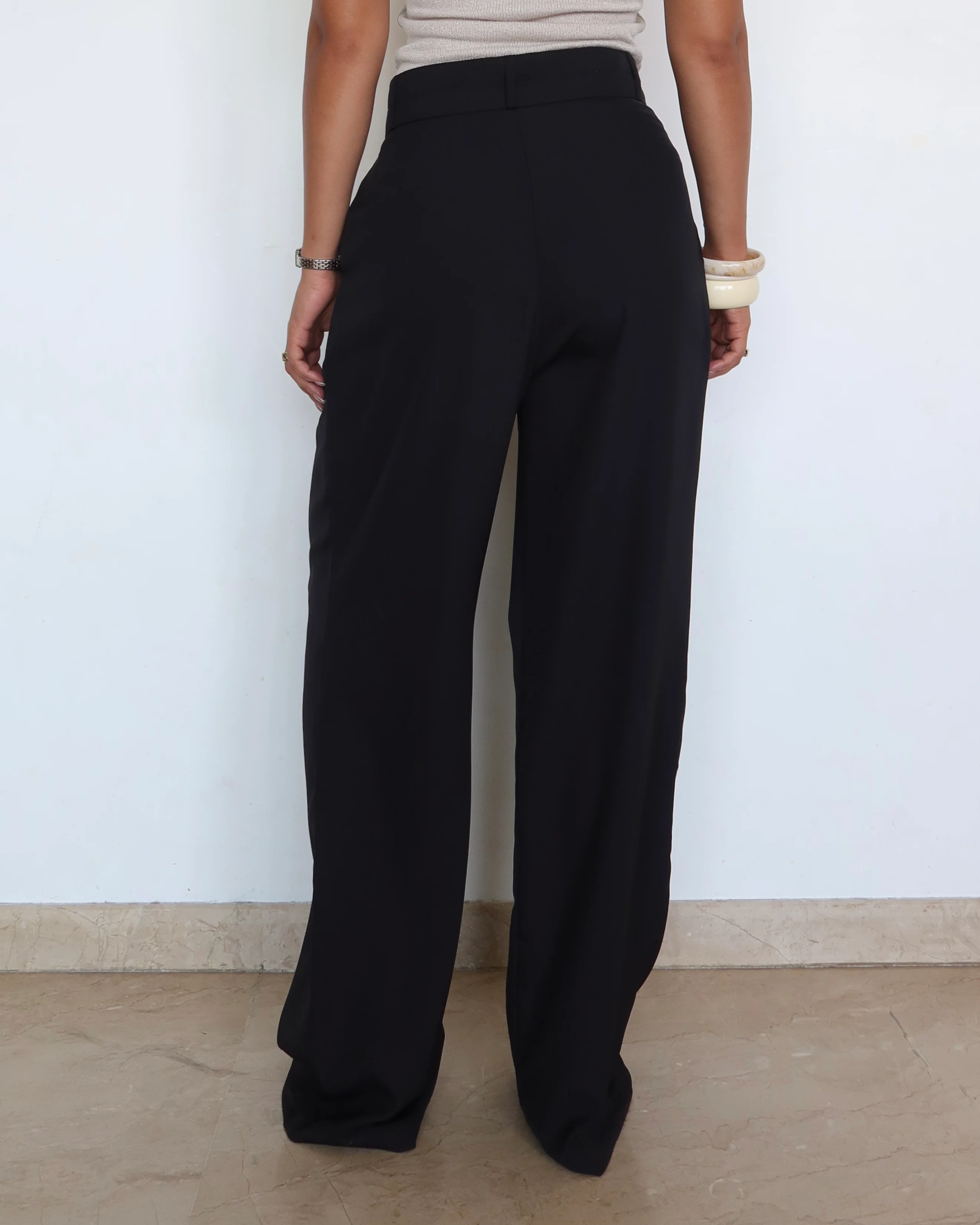 Pleat Persona Wide Tailored Trousers - Image 5