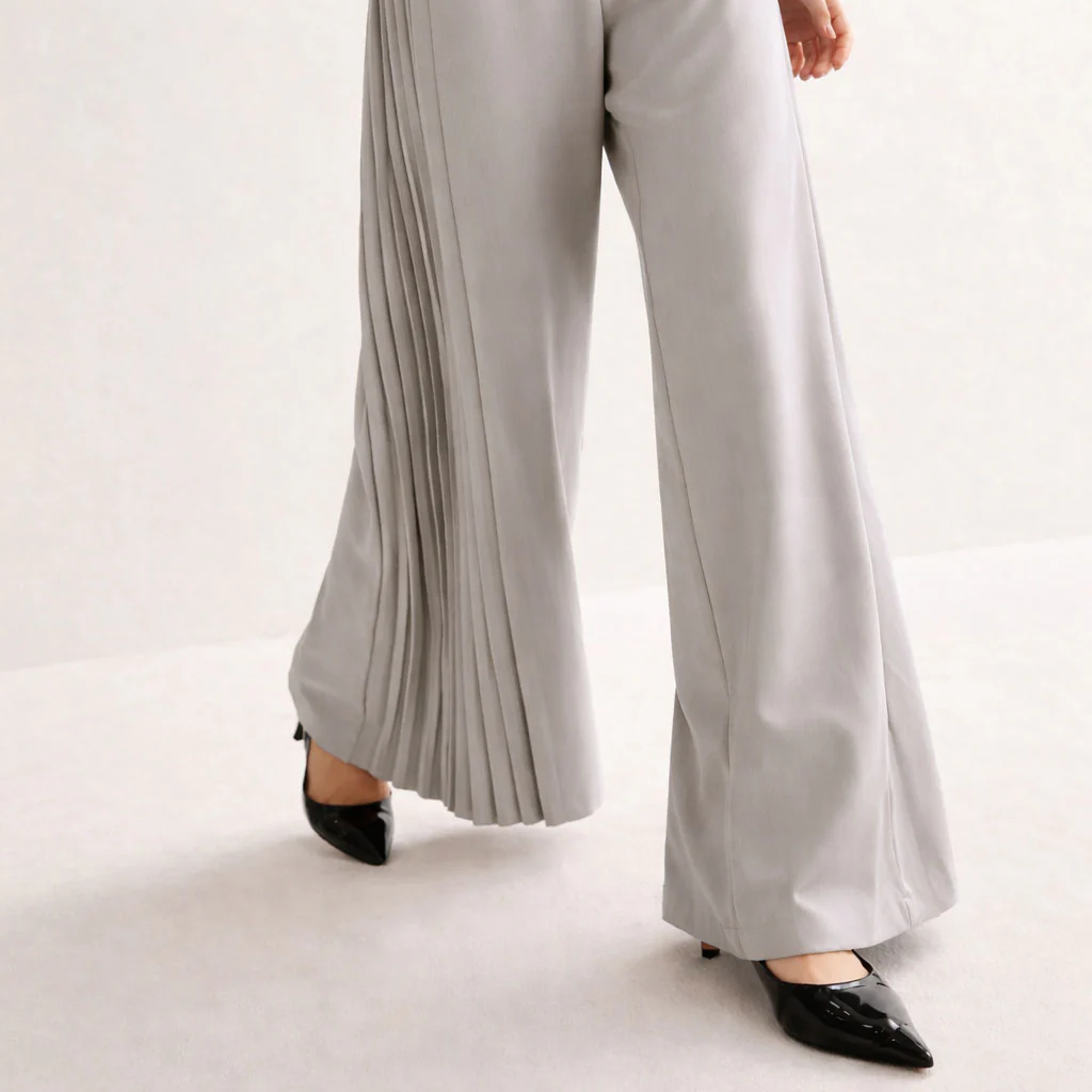 Pleat Please Wide Leg Pants - Image 8
