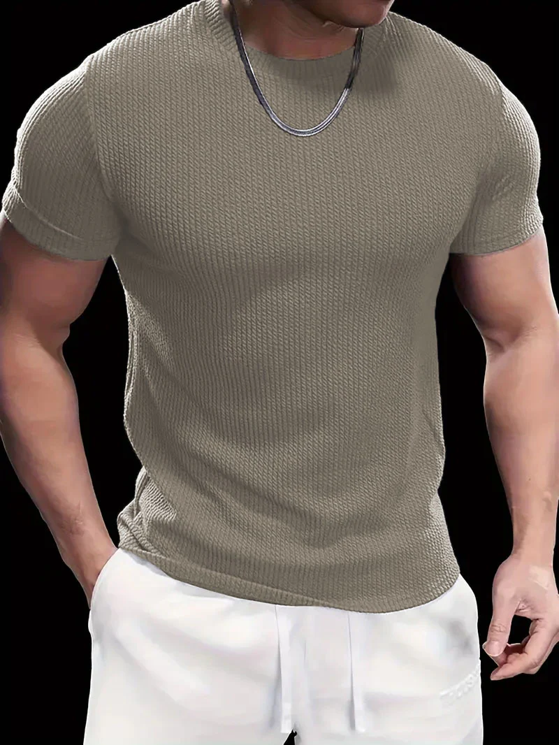 Premium Textured Round Neck T- Shirt - Image 10