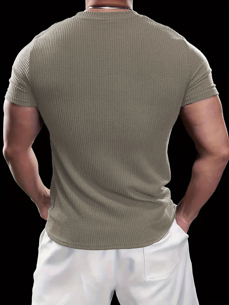Premium Textured Round Neck T- Shirt - Image 12