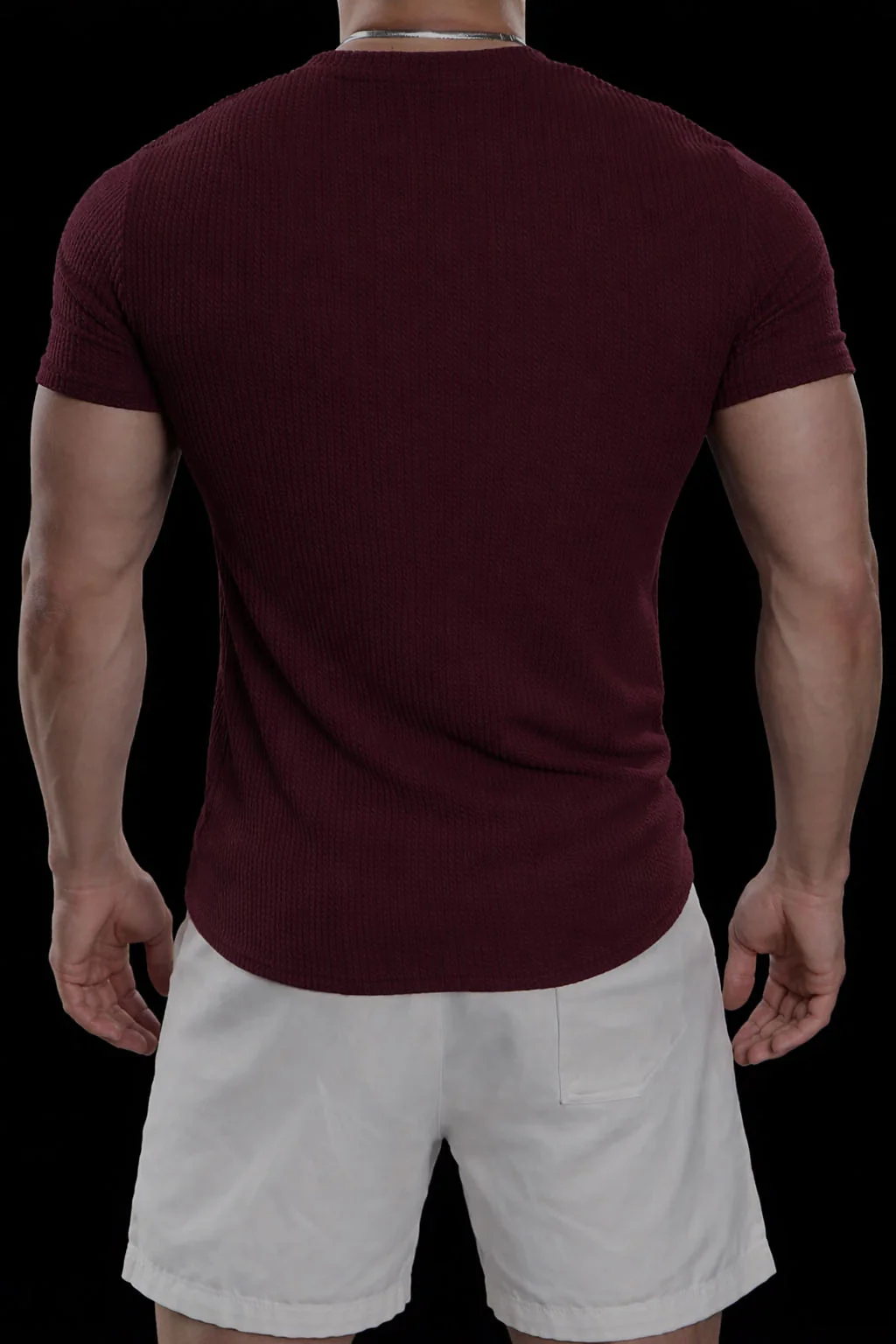 Premium Textured Round Neck T- Shirt - Image 5