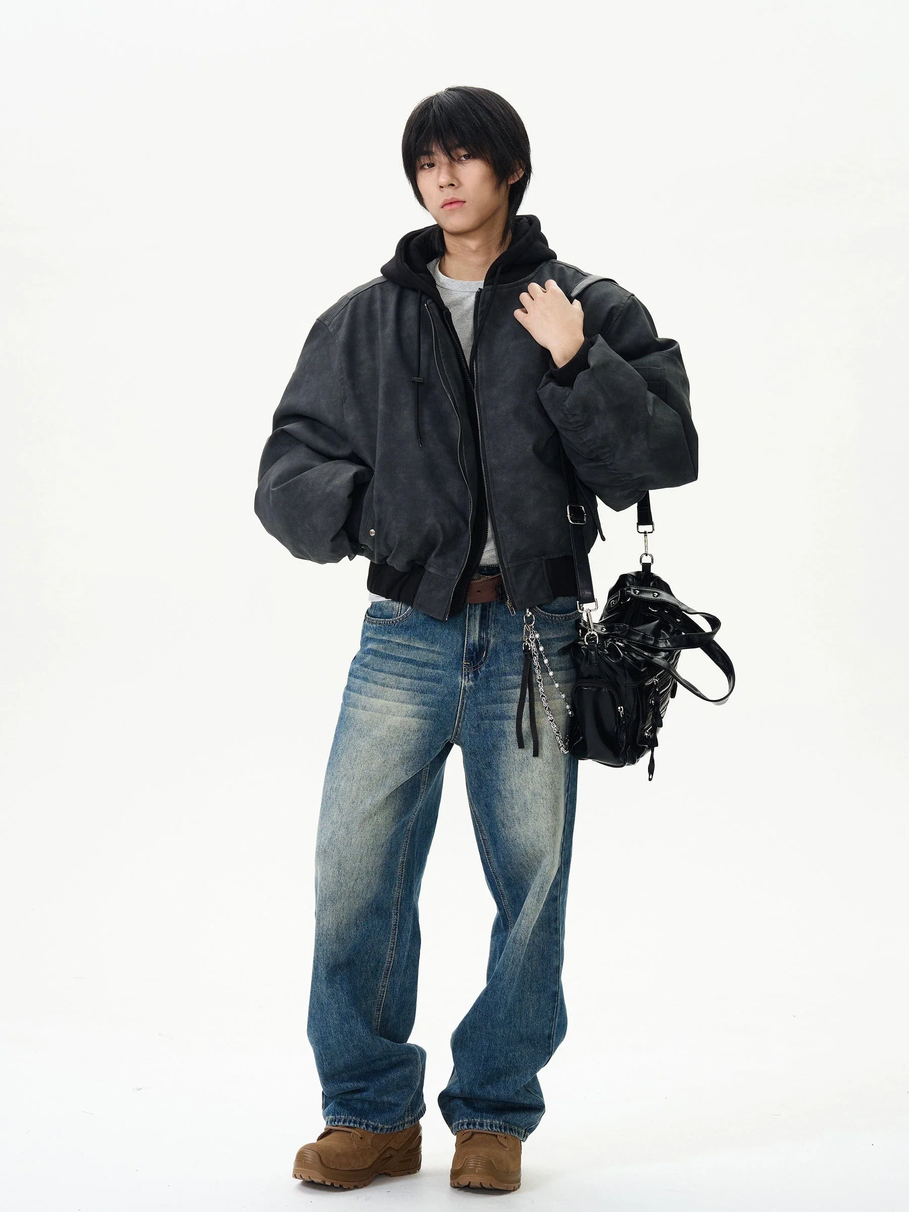Prime Blue Wash Straight Leg Jeans - Image 5