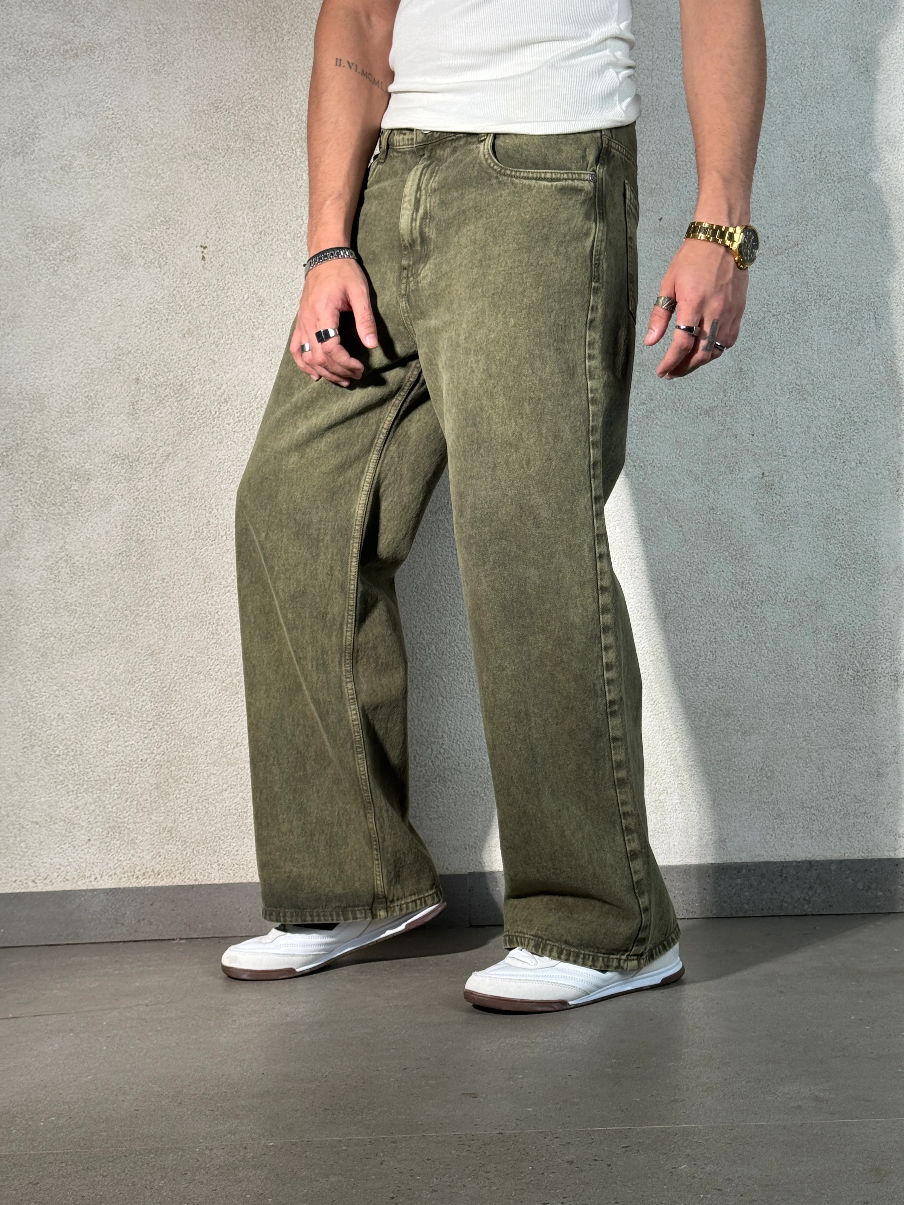 Sage Rust Wide Leg Jeans - Image 5