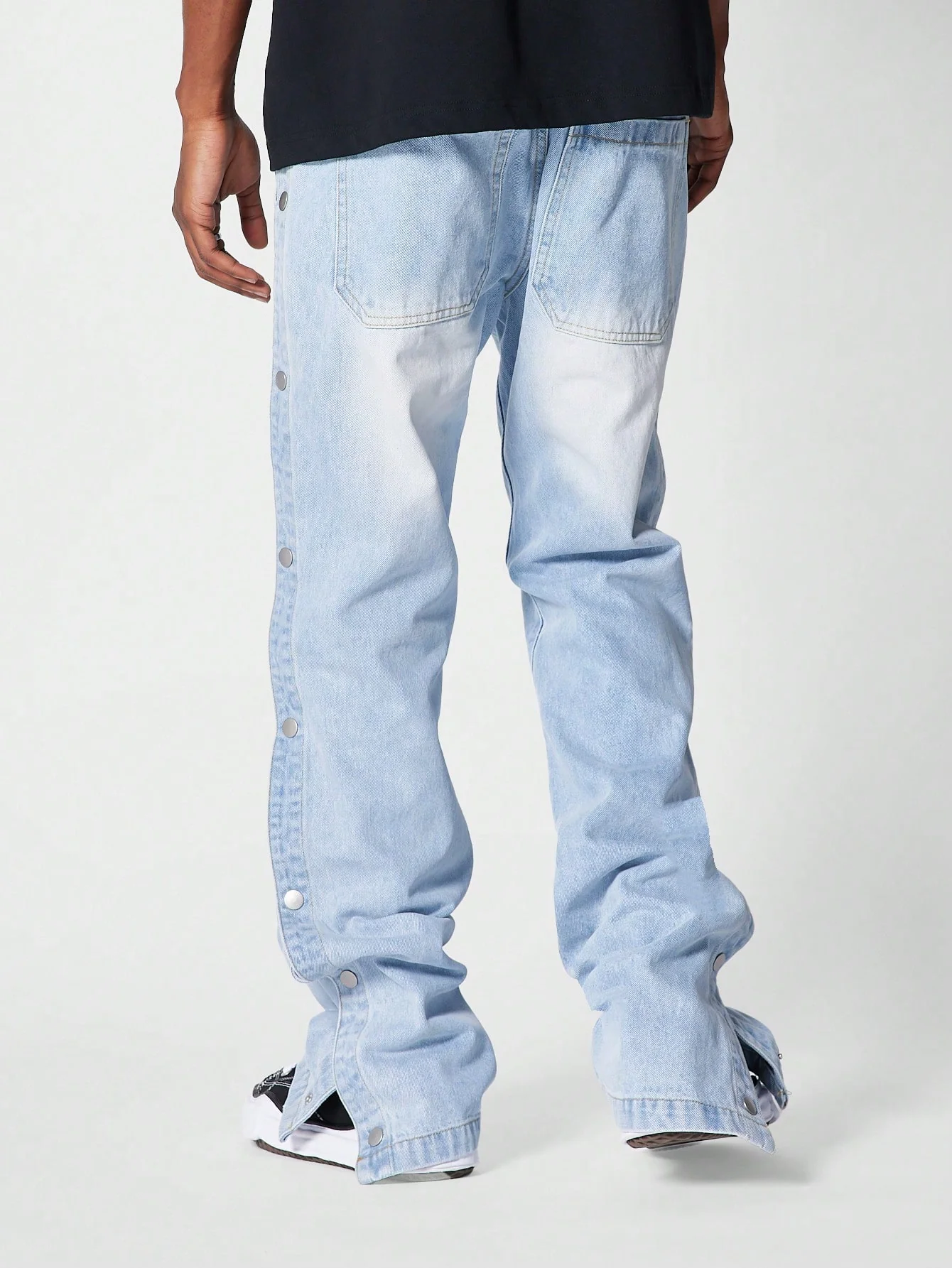 Snap Edge Flare Fit Men Denim - Image 8