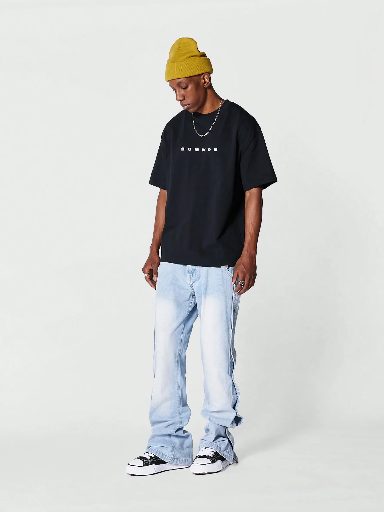 Snap Edge Flare Fit Men Denim - Image 9