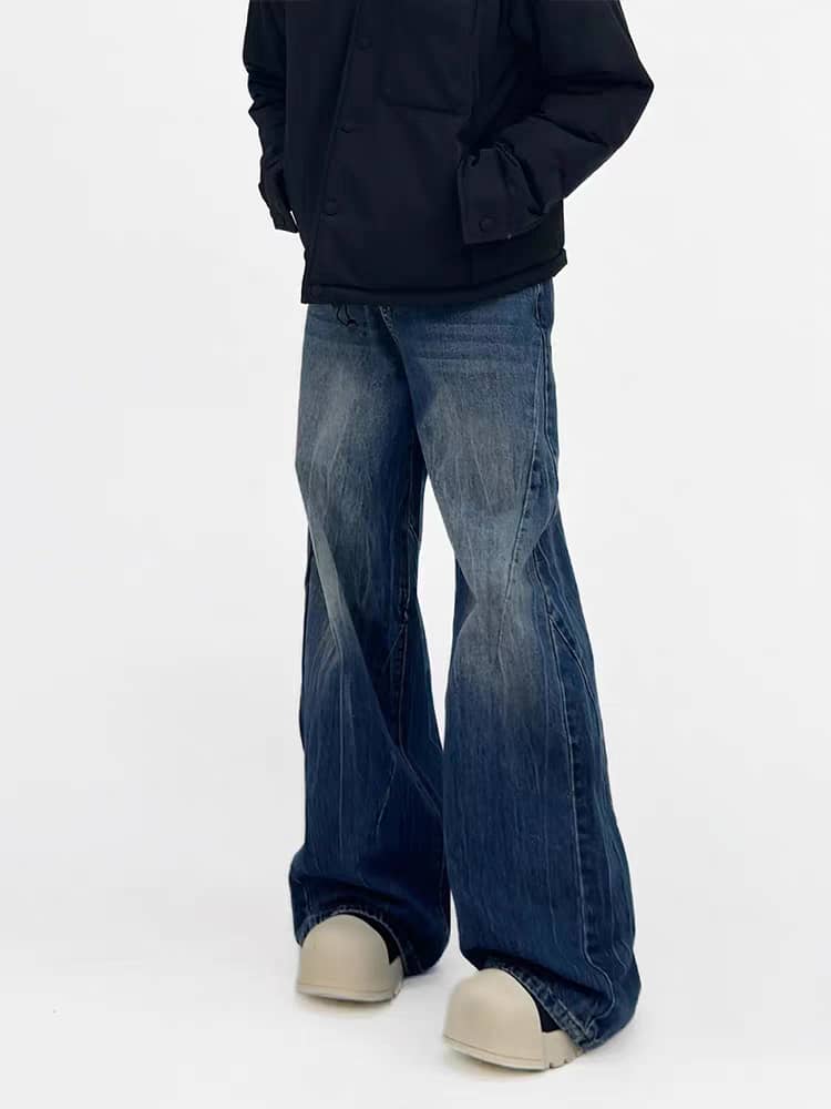 Space Matter Blue Bootcut Jeans - Image 4