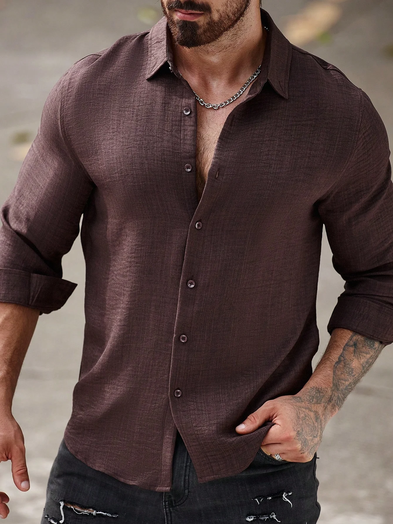 Super Soft Linen Long Sleeve Shirt - Image 25