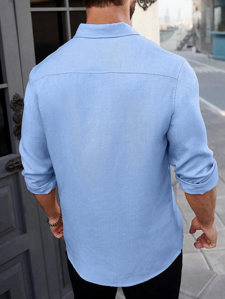 Super Soft Linen Long Sleeve Shirt - Image 4