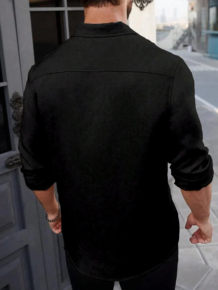 Super Soft Linen Long Sleeve Shirt - Image 44