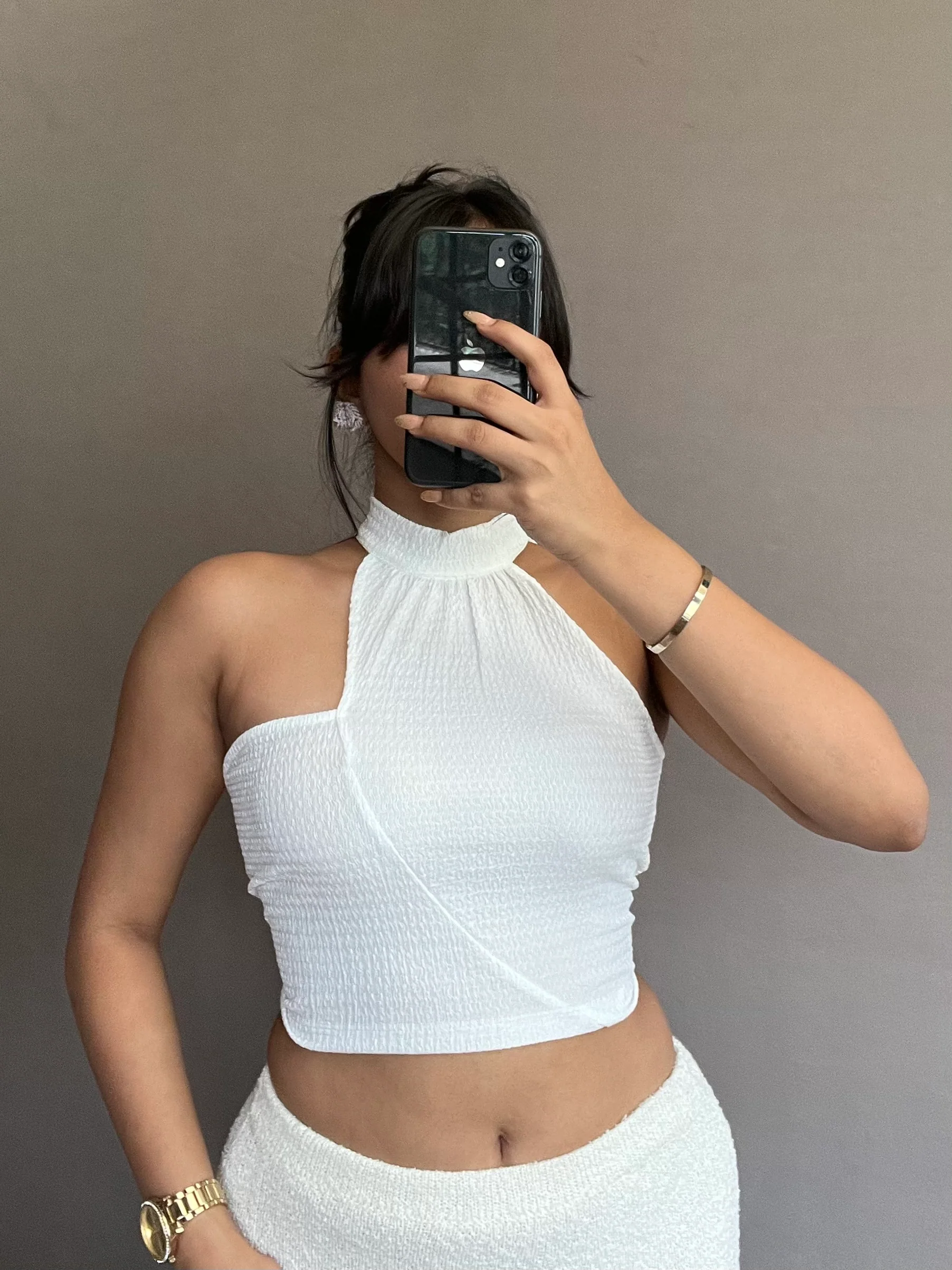 Unique Chic Irregular Halter Neck Top - Image 4