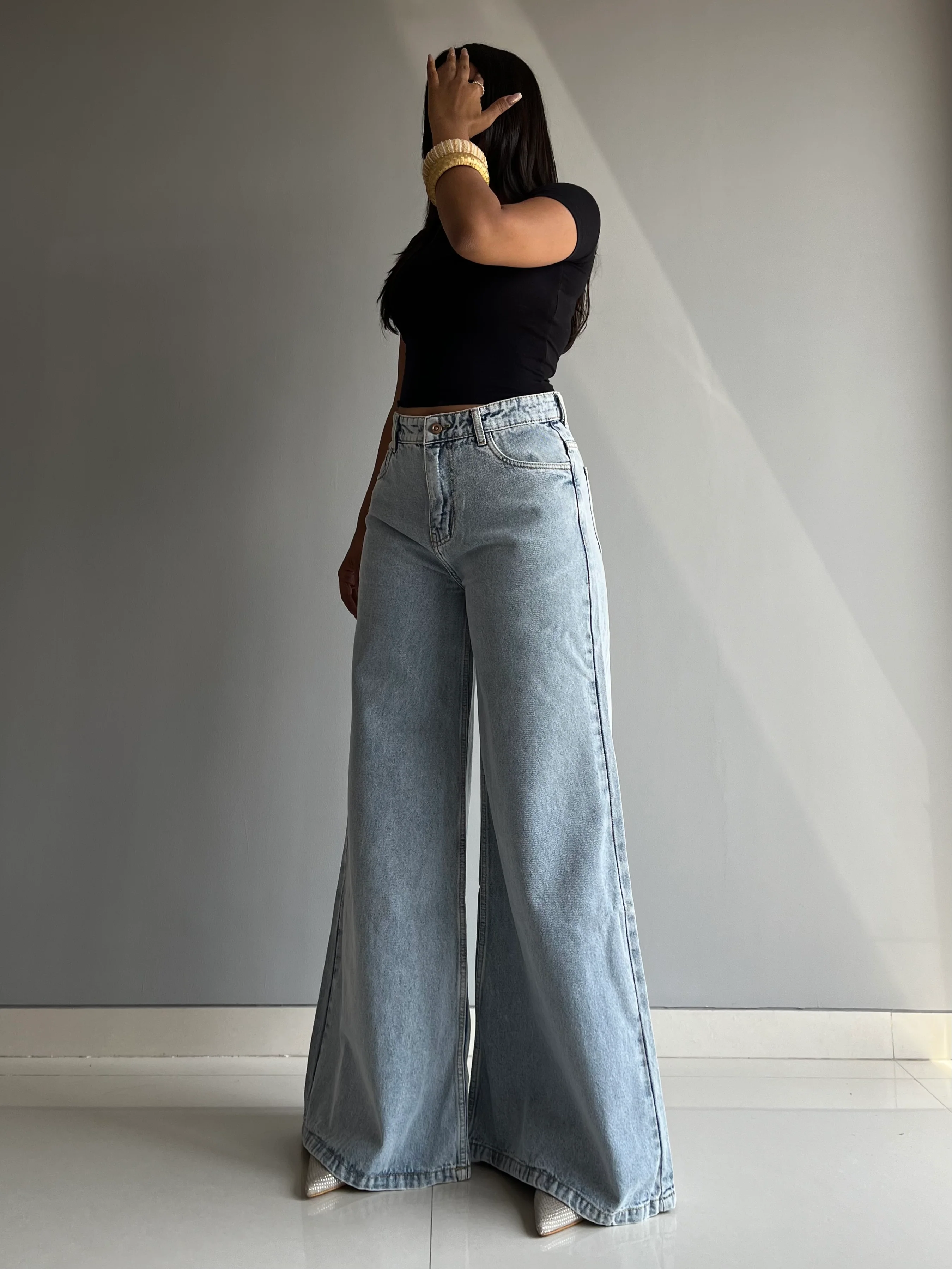 X Factor Extra Wide Leg Jeans - Image 5